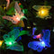 Solar Outdoor Lights, Garden Lights, 12 LED Butterfly Decorative Lights for Fence,