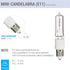 Pack 10 100 JDE11 bulb100W T4 120V Bulbs-Clear E11 T4 BulbDimmable-Warm Q100CL/MC, of Watt Halogen candelabra Light