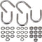 RDEXP U Bolts M6 304 Stainless Steel Inner Dia 0.87 Inch, Pack of 5 U Screws