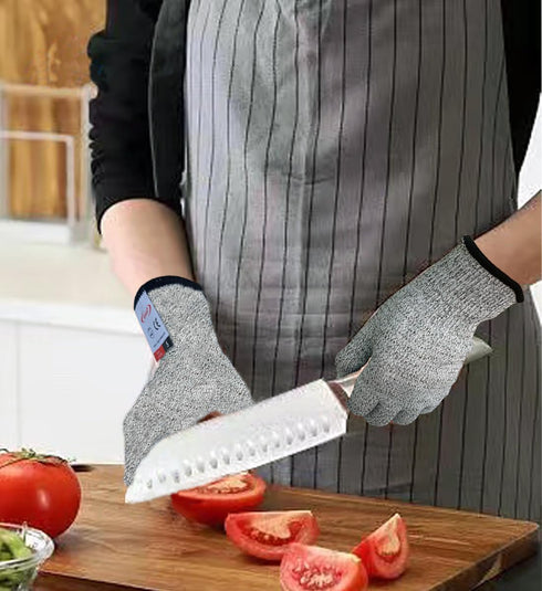 Cutting Gloves, 4 Pairs of Food Grade Cut Resistant Gloves for Kitchen, Gardening, and More