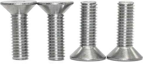 Fullerkreg 18-8 Stainless Steel Hex Drive Flat Head Screw M6 x 1 mm Thread, 25 mm Long, Packs of 25