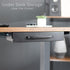 VIVO 13 inch Under Desk Mounted Sliding Pull-out Drawer, Black Storage Organizer for Office Desk, Pull Handle