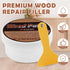 SEISSO Wood Filler, Walnut Wood Putty for Trim, Wood Filler Paintable, Stainable, Water-Based Wood Putty Filler