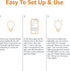 A19 Bulb, Dimmable (2700K), 9W (60W 800LM, 2.4 4-Pack Amazon Basics Smart LED Light Soft White Equivalent), Energy