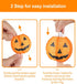 10 9.83FT TIGOMOOV Halloween Lantern String Lights, Jack O Lanterns Pumpkin String Lights Plug in, Orange Lights String
