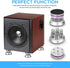 Speaker Isolation Base Pads, Spring Speaker Floor Protector, Sound Dampening Anti Vibration Non-Slip Speaker Stand Feet