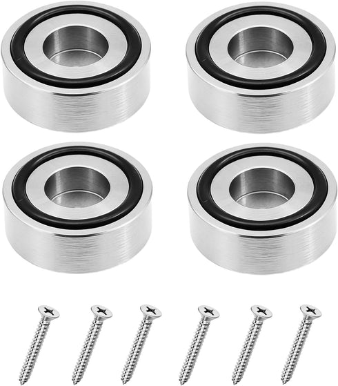 Cluksik 4 Pcs Cutting Board Metal Feet with Screws,0.39" W*1.18" H Board Feet