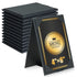 12 Pack Double-Sided Menu Holders 4"x 6", PU Leatherette A-Frame Table Tents