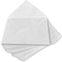 Wanderings Handmade White Deckle Edge Envelope - 4.25x6.25" - 25 Pack for Announcements, Crafts