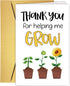 Supoeguk Funny Thank You Card for Teacher, Cute Appreciation Card for Teacher Mom,