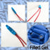Low Voltage Wire B Connectors with Gel for Telephone Alarm Wire Crimp Bean Splice, 100pcs Wet Blue + 100pcs Dry White