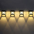 2 PCS Solar Wall Lights Outdoor, UP And Down Illuminate Dusk to
