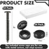 MorningRo 24 Set 3 Inch Vinyl Shutter Fasteners and Plastic Caps Shutter Fastener Spike Peg Loks Windows Outside
