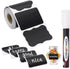 ONUPGO 180pcs Chalkboard Labels, Waterproof Reusable Blackboard Stickers with 1 Liquid Chalk Marker for Organizing