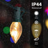 C7 25Ft 27 Bulbs, Christmas Lights, Outdoor Clear Christmas String Lights with Clear Warm White Incandescent Vintage