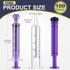 TrelaCo 100 Pieces Plastic Syringe for Liquid with Caps, Colorful Measuring Syringe Tools, 10 ml, Individually Sealed