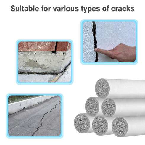 Backer Rod Caulk Saver for Gaps and Joint Filling, EPDM Rubber Backing Rod Joint Filler (5/8" Diameter x 16.4' Length)