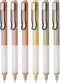 Mr. Pen Retractable Gel Pens, 6 Pack, Black Ink, Vintage Barrels, 0.5mm Fine Point, Aesthetic Pens