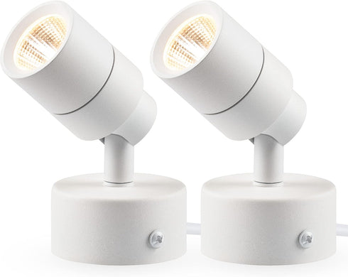 SUNVIE 2 Pack LED Up Lights Indoor, 3W Spot Lights for Indoor