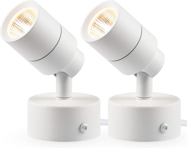 SUNVIE 2 Pack LED Up Lights Indoor, 3W Spot Lights for Indoor