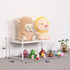 YGYQZ Wood Office Desk Shelf Organizer - Desktop Supplies Cute Dresser Top Organization Storage Rack and Cubicle Decor Aesthetic Bookshelf for Women Man and Kids(white-single tier) by YGYQZ