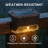 16 Pack, Solar Deck Lights Outdoor Peel And Stick Deck Railing Lights, Long-lasting & Durable Waterproof For Outdoor