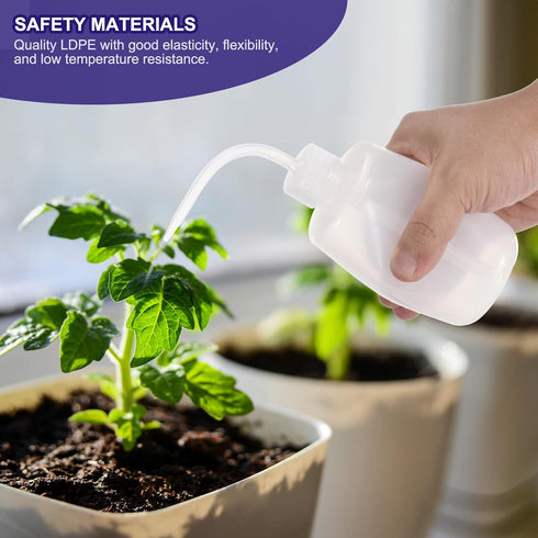PATIKIL 12 Pcs Wash Bottle, 250ml Plastic Succulent Watering Bottle for Plant Care and Cleaning