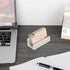 Hipiwe Terrazzo Business Card Holder for Desk, Concrete Display Stand for Women Men Office Organizer