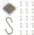 Millennial Essentials Mini S Hooks Connectors, 200pcs S Shaped Wire Hook Hangers for DIY Crafts, Jewelry, Key Chain.