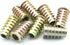 LQ Industrial 8pcs M8x25mm Zinc Alloy Furniture Screw-in Nut Bolt Fastener Connector Hex Socket Drive for Wood Furniture
