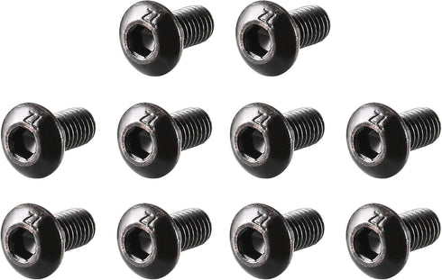uxcell M3x6mm Thread Button Head Hex Socket Cap Screw Bolt, 100pcs