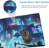 Extended Gaming Mouse Pad, Portable Mat for Keyboard & Mouse with Stitched Edges, 90x40