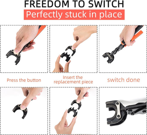 Push to Connect Removal Tool, Disconnect Tongs for 1/2”, 3/4”, 1” Push in Fittings Plumbing