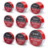 Outdoor Reflective Tape Red White 1 in X 75 FT Waterproof Self Adhesive DOT-C2 Trailer Safety Caution Tape