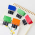 Rectangle Medium Paper Clips, Easy Grip, Assorted Color, 8 Pcs/Set, Office Supplies