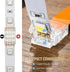 Psiriol 10 4Pin 10mm, 4 5050 Pcs RGB LED Connectors Unwired Gapless LED Tape Light Connector, Strip to Strip RGB