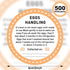 500 2 Inch Packaging Colarr Pcs Farm Fresh Eggs Carton Labels Stickers Easter Egg Care Self Adhesive Writable Handling