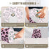 3 ALAZA Bedside Lamp Leopard Print Cheetah Pink Table Lamp for Bedroom Desk Lamp with USB Port LED Nightstand Color
