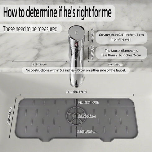 countertop Silica Gel Water tap Grip Drain pad Kitchen Drip Collection Disk pad Dishwashing Sponge Frame be Suitable