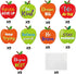 BeYumi 45 Pcs Apples Positive Sayings Accents Cutouts for Classroom Bulletin Board Decoration, Motivational Quotes