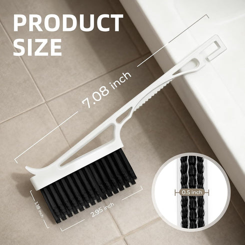 Set CLEANGOR Grout Cleaner Brush V Shape, Stiff Grout Cleaning Brushes for Tile Floor,Magic Brush, Bathroom Accessory