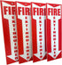 (4 Pack) Fire Extinguisher Signs, 80 mil Thick Plastic for Business Office or Warehouse
