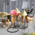 2pcs ARTIBETTER Metal Ice Cream Cone Holder Stand, Single Iron Egg Cone Display Rack, for Dessert Presentation