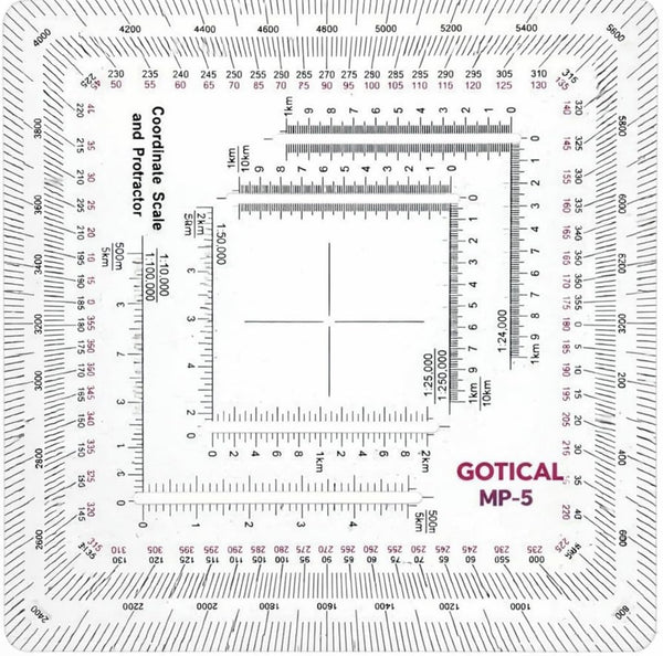 New and Improved Version Military Style MGRS/UTM Coordinate Grid Reader, and Protractor,Coordinate