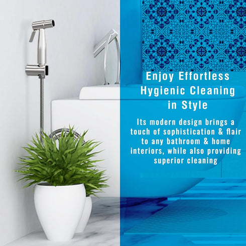 Premium Bidet Sprayer - Handheld Bide Jet Spray for Toilet | Adjustable Water Pressure | Leak-Proof Stainless Steel