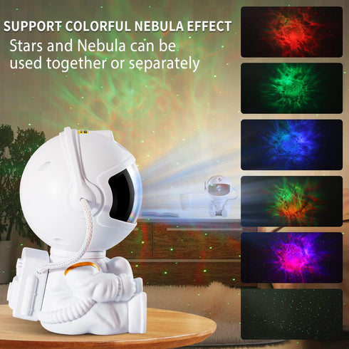 SHJQJJLBCQ Galaxy Light Projector for Kids and Adults - Astronaut Night Light for Bedrooms and Playrooms - Star Ceiling