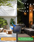 2-Pack 100 64FT 8 LORRYTE White LED Crystal Globe Solar Lights Outdoor, Waterproof Solar String Lights Outdoor