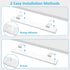 2 14 Inch Counter, maylit Under Cabinet Lighting Plug in, Pcs Linkable Ultra Bright LED Light Bars, Renter Friendly