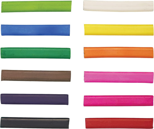 Prang Pastello Paper Chalk, Assorted Colors, Square, 12 Count