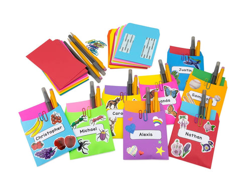 Hygloss Products, Inc Library Card Pockets, Self-Adhesive, 3.5” x 5”, Pack of 30